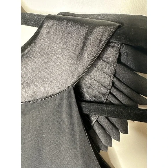 Francesca's Origami Pleated Sleeveless Sheath Party‎ Dress Size Small Black NWT - Picture 12 of 16